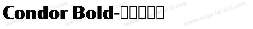 Condor Bold字体转换